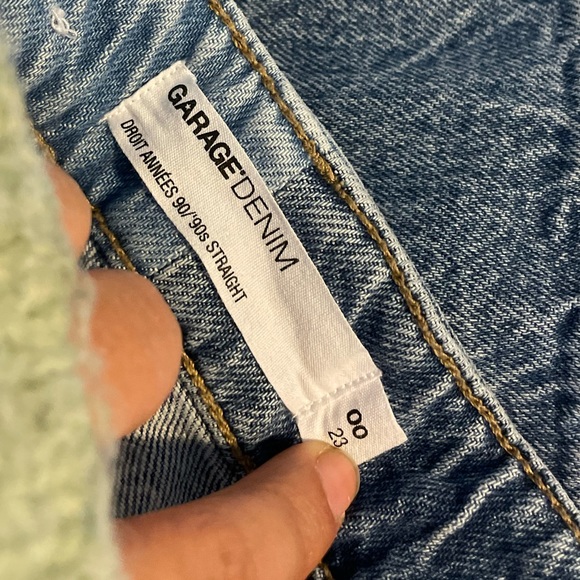 Half & half toned Garage 90’s straight cut jeans - Picture 6 of 6